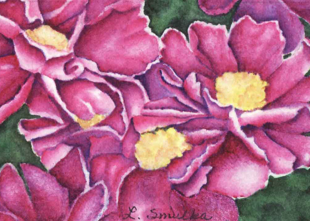 Joys of Spring, Linda Smulka, watercolor, SOLD