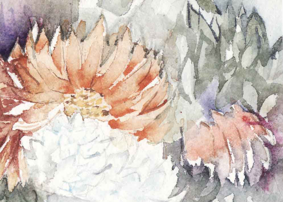 Mums for Mom, Rosemary Penner, watercolor