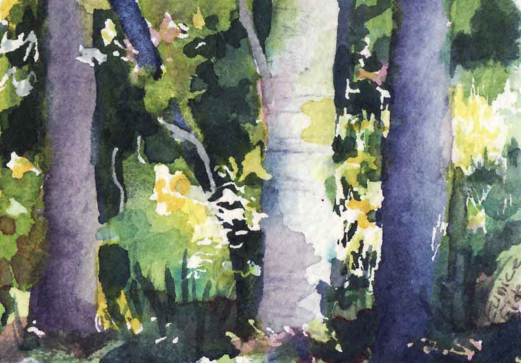 Peninsula Woods, Eunice Eide, watercolor
