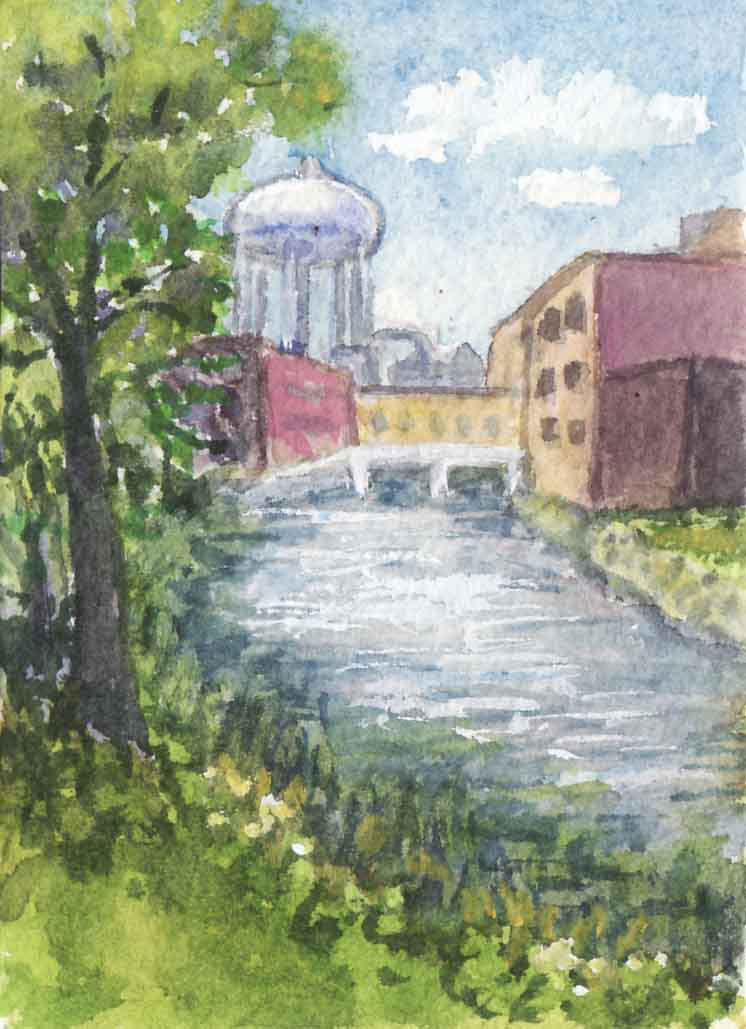 River City, Beth White, watercolor