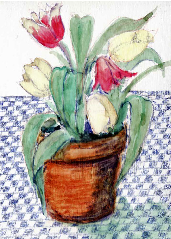 Tulip Time, Sherry Thurner, watercolor 